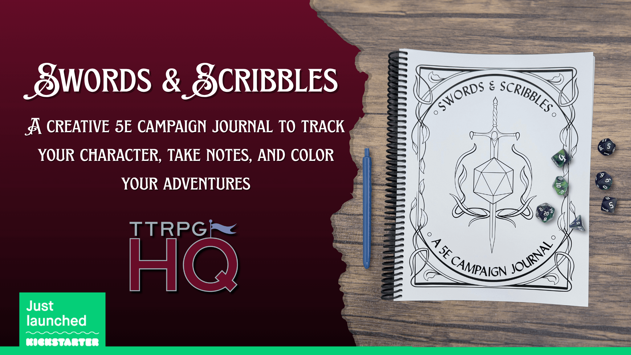 Swords and Scribbles Live On Kickstarter!